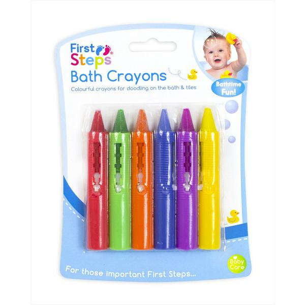 6 x WASHABLE BATH CRAYONS Crayon Kids Baby Bath time Paints Drawing Pens  Toy UK