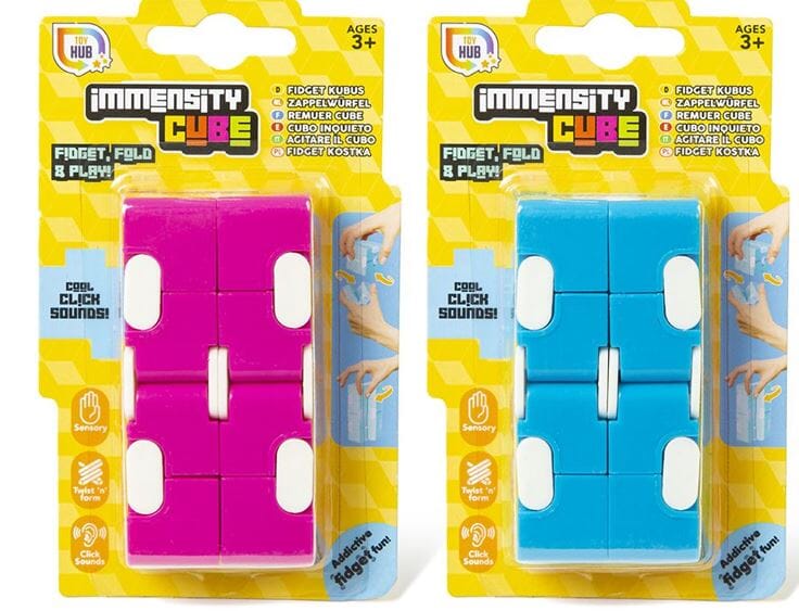 Infinity Cube Fidget Toys Multi-Sensory World Blue 