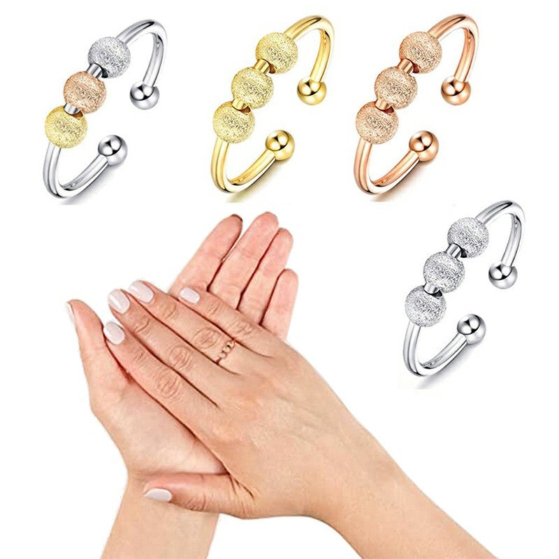Anxiety Ring Adult Sensory Multi-Sensory World Rose Gold 