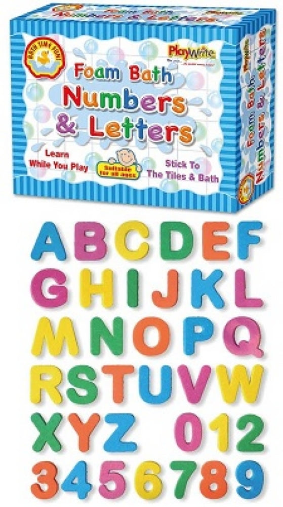 Foam Bath Numbers and Letters Baby Sensory Toys Multi-Sensory World 