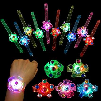 Light Up Spinner Bracelets Glow Toys & Lighting Multi-Sensory World 