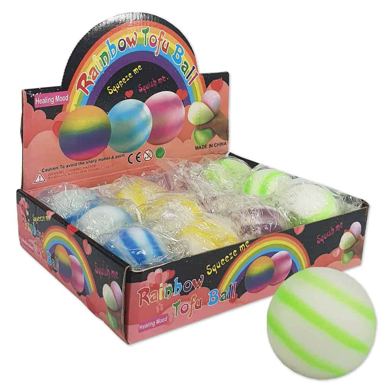 Rainbow Squishy Ball Fidget Toys Multi-Sensory World 