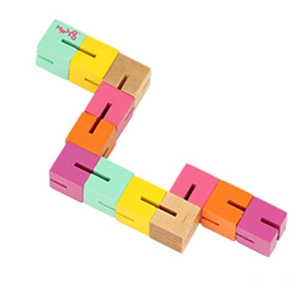 Twisty Wooden blocks (Pinky Colours) Fidget Toys Multi-Sensory World 