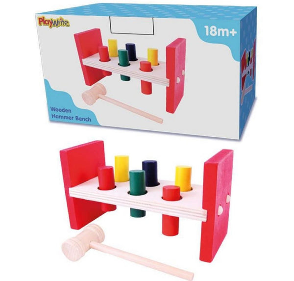 Wooden Hammer Bench Baby Sensory Toys Multi-Sensory World 