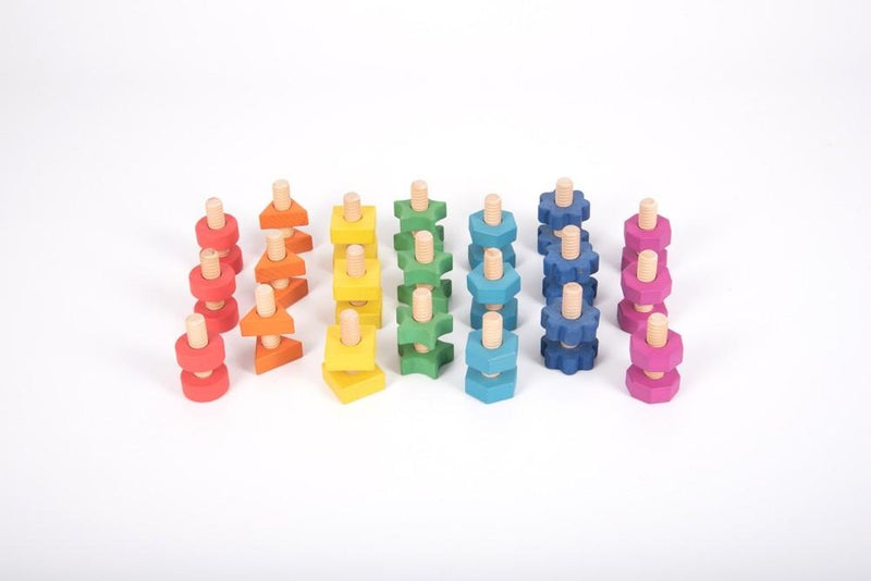 Wooden Rainbow Nuts and Bolts Educational & Schools Multi-Sensory World 