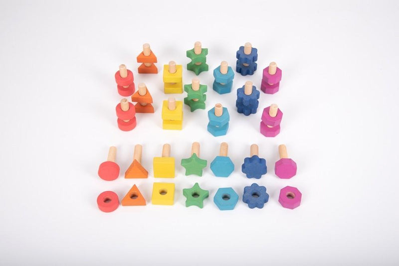 Wooden Rainbow Nuts and Bolts Educational & Schools Multi-Sensory World 